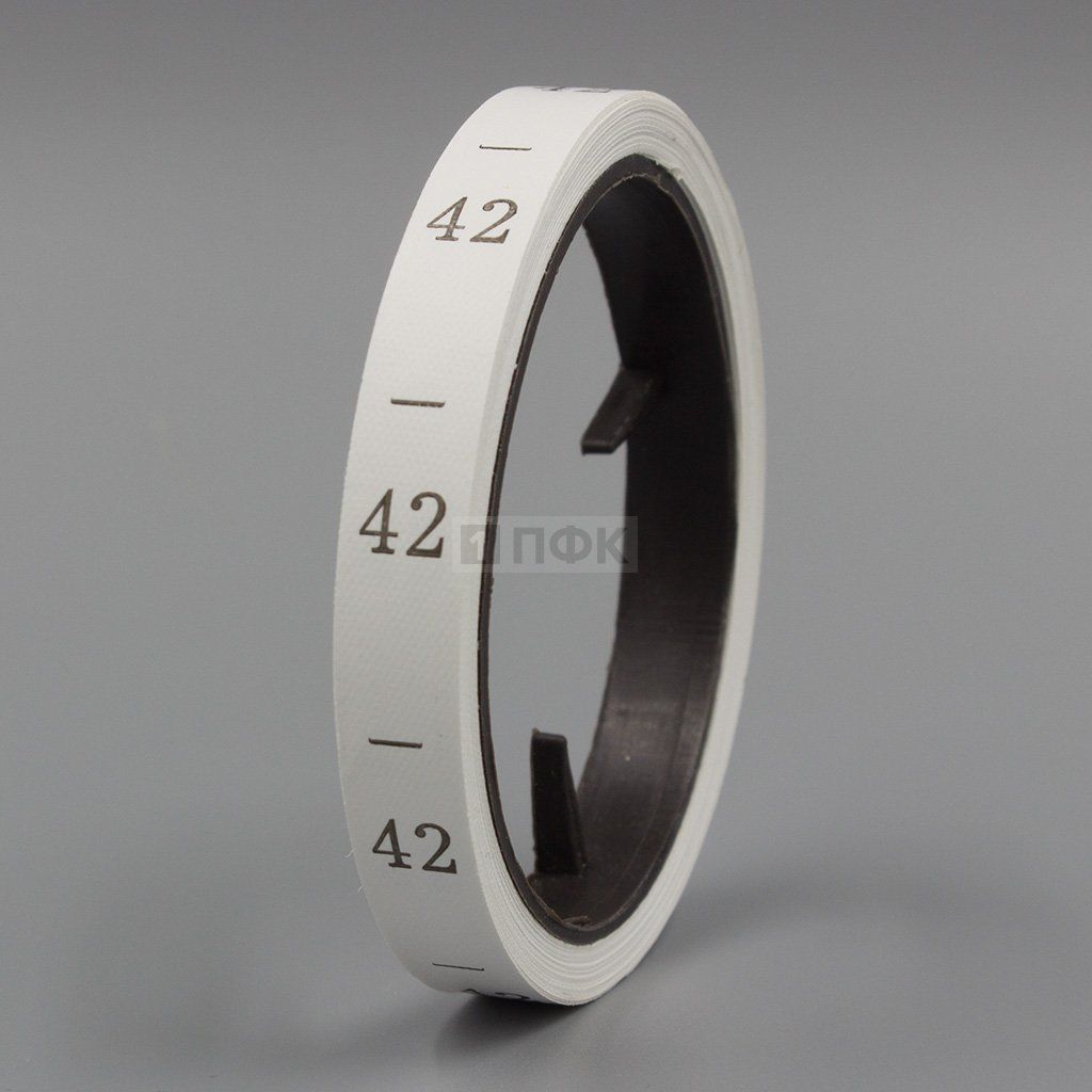 Размерная лента 1*2,5см арт.С14 (рул.270шт)  "46" (упак 20шт/кор 1000шт)