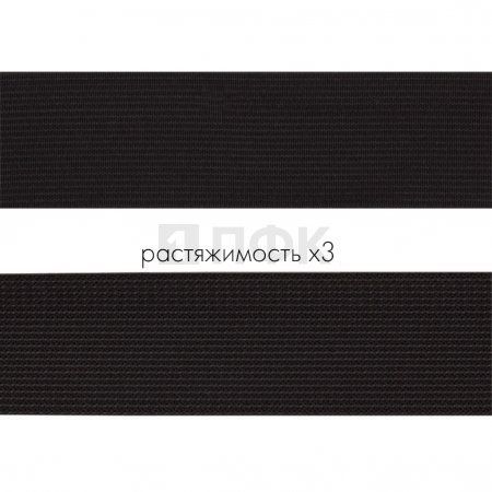 Резинка тканая 35мм 23,7 гр/м цв черный (уп 40м/360м) РБ