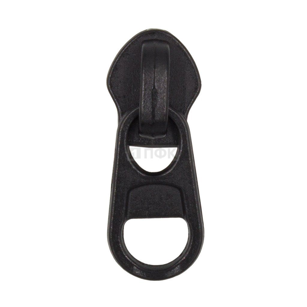 Бегунок для спиральной (витой) молнии тип 8 галант цв 322 черный (уп 500шт/5000шт) арт.NR KKY