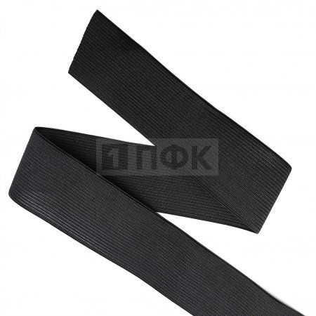 Резинка вязанная 60мм 19.98 гр/м цв черный (рул 40м/уп 200м)