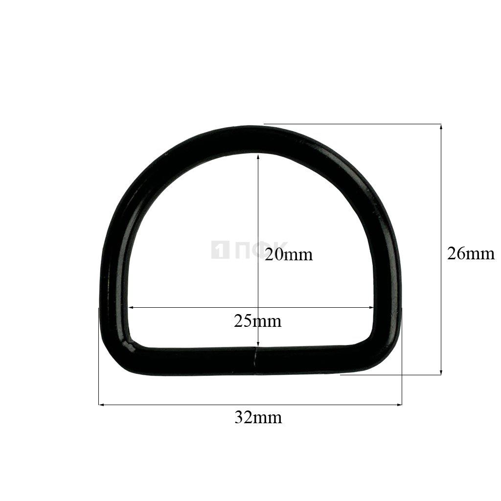 Полукольцо 25мм (толщ 3мм) цв оксид сварное (уп 500шт/10000шт) ВЫСОКОЕ