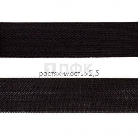 Резинка вязанная 30мм 9.99 гр/м цв черный (рул 40м/уп 400м)
